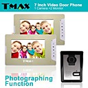 TMAX 7 LCD Photographing Video Door Phone with 500TVL Night Vision Camera 1Camera to 2Monitors