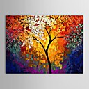 peinture l huile peinte art paysage d arbre de couteau la main avec cadre etire