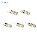 5pcs g4 1s 24xsmd conduit 110lm 3000k lumiere blanche chaude a mene l ampoule de mae