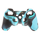 Cas de la peau 2pcs camouflage de protection en silicone pour Manette PS3