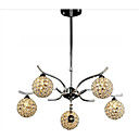 modernes feux mode 5 lumieres lustre avec cristaux