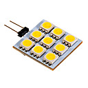 G4 2.5W 9x5050SMD 90-100LM 6000K Cool White LED Bi-Pin Bulb  12V DC 