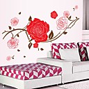 Doudouwo  floral romantique Rose Wall Stickers