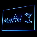 martini cocktails publicite conduit de lumiere de signe