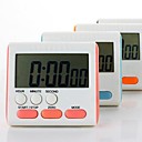 Chronometre electronique Countdown Clock minuterie de cuisine  couleur aleatoire  plastique 3  X2.8  x0.6  