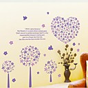 Createforlife  Cartoon petites fleurs autocollant de coeur de piece de creche mur Wall Art Stickers enfants