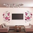 Patterns Createforlife  floraux rose Garderie TV Chambre de mur d autocollant Art Stickers enfants