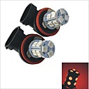 Carking12V H8 5050SMD 13LED Red Light Car Rear Fog Light Bulb-2PCS