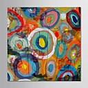 Cercles de peinture l huile peinte la main Resume texture haute avec cadre tendu