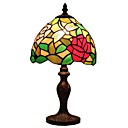 Le de bureau pastoral Style  Rose Tiffany Mini Lumiere D08020T