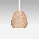 Pendant Lights origine Bois Campouleur corde de chanvre tisse la main moderne