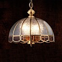 Brass Pendant L quatre lumieres Vintage Total Vitrage cuivre  P140028 