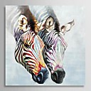 peinture l huile zebre animal en amour avec toile peinte la main sur canevas tendu