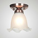 Flush Mount Light Metal Cuivre Verre European Color moderne simple