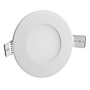 3W 260LM 3000-3500K chaudes lumieres du panneau de LED blanc  AC 85-265V 