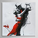 peints la main peinture l huile gens danse en couple avec cadre etire