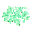 connecteurs reseau pc rj45 - vert 30 pcs