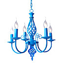 Lumiere E14x5 Blue Sky Campouleur pendante de lustre moderne Chambre Salon