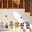 Createforlife Pot Fleur de bande dessinee Kids Line autocollant d art de piece de creche mur Stickers muraux Createforlife Pot Fleur de bande dessinee Kids Line autocollant d art de piece de creche mur Stickers muraux