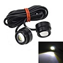 1.5W 10000K 110-Lumen Oeil dEagle White Lights pour voiture 12V  paire