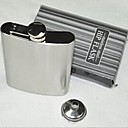 Hip Flask Pocket bouteille du whisky alcools de vin alcool Cap 8 oz en acier inoxydable 9.5CM x 13.5cm  3.7  e