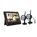 NOUVEAU Wireless 4CH DVR Quad 2 cameras avec TFT-LCD Accueil systeme de securite 7