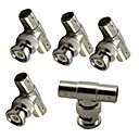 5pcs BNC Male to 2 BNC FemaleCamera DVR Connector AdapterCCTV Accessories