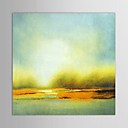 Main peinture l huile peinte paysage sauvage des prairies avec cadre etire