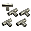 5pcs BNC 3 WAY Female  Adapter Connectors BNC FeMale to Two Female Coaxial T-Adapter Connector