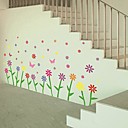 Createforlife  Cartoon multi Petites fleurs papillon enfants de piece de creche Wall Sticker Wall Art Stickers