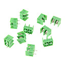 bornier jtron 2p  hauteur 762 mm - vert 10 pcs