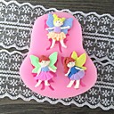 trois fille avec du bicarbonate de aile gateau fondant au  l7.4cm  w6.7m  h1cm