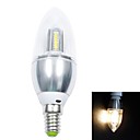 Warm White Light LED Candle Light Bulb  AC 85-265V  E14 4W