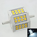 r7s 8w 5060smd 24LED 800-900lm 6500-7500k blanc 100V-240V - blanc argent