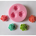 trois fleurs bonbons gateau de bicarbonate de fondant au chocolat  l5.9cm  w5.9cm  h1.1cm