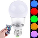 e27 3w rgb 180lm 16 de campouleur a conduit la lumiere de l ampoule avec telecommande  85-265V 