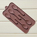 5 trous de  chocolat gateau en forme de cuillere glace gelee silicone 225 e