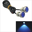 Carking12V 1.5W 23MM Auto Car Eagle Eye Blue Rear LED Light Day Time Running L-Blue Lens