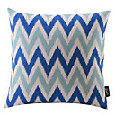 bleu zigzag coton . ...