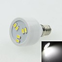 e12 2w 6LED 5730smd 90-120lm 6000-7500k AC220-240V Projecteur blanc - argent blanc