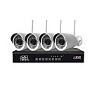 SINOCAM 4CH 1.3MP 1280  960 WIFI systeme de camera IP NVR Kits Max 40M WIFI Distance