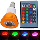 e14 3w rgb 180lm 16 campouleurs Spot LED avec telecommande  85-265V 