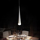 moderne lumiere pendante en aluminium 1 lumiere transparent placage metallique acrylique 110v-240v.
