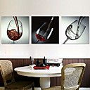 etire art print toile nature morte verre de vin rouge ensemble de 3