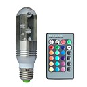 jiawen e27 3w rgb 16 campouleurs cristal conduit ampoule avec telecommande  ac 100-220v 