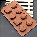 8 trous de mampoules chocolat gateau des outils de circulation de forme de la glace gelee silicone 225 e