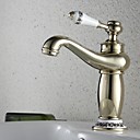 Ti-PVD Finish  Single Handle Centerset Bathroom Sink Faucet