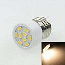 e27 3w 9LED 5730smd 180-240lm 3000-3500K AC220-240V mettre en lumiere blanche chaude - blanc argent