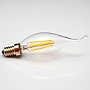 E14  4W 4XCOB Epistar 400LM 3200K Warm White LED  Filament Candle Light AC 220V 