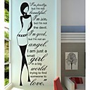 jiubai  citation de beaute decoration murale sticker mural autocollant 55cm  150cm